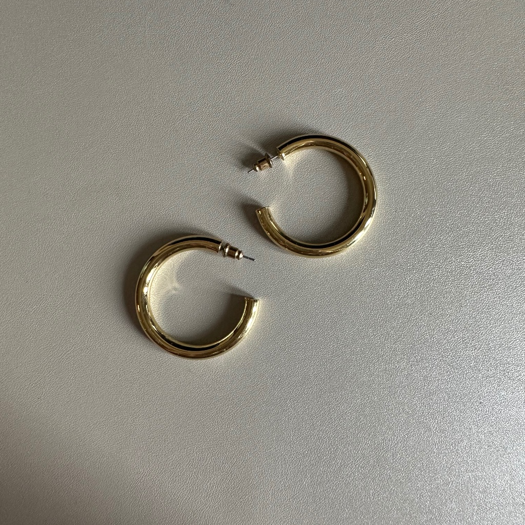 Solid Gold Hoop